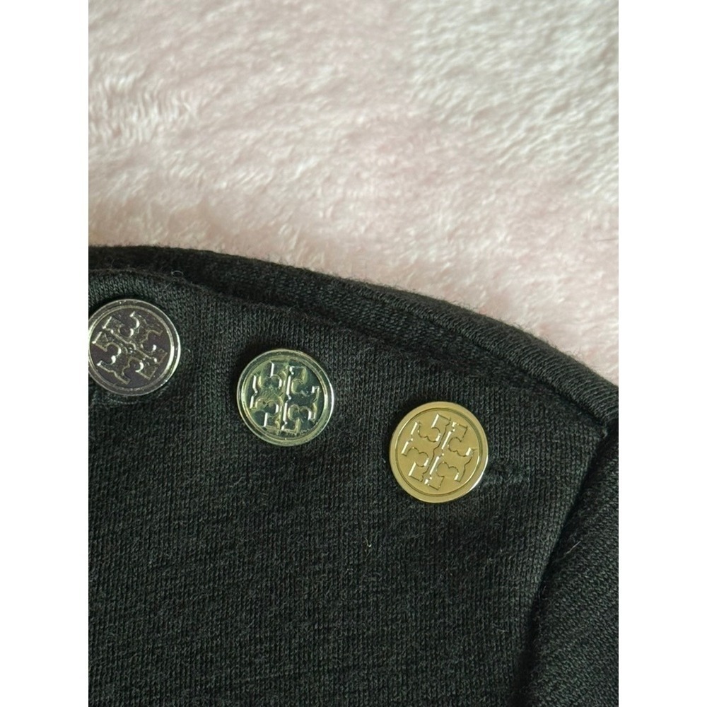 DESIGNER Tory Burch Black Knit Dress 3/4 Sleeve size 4 Quiet Luxury - Picture 4 of 5
